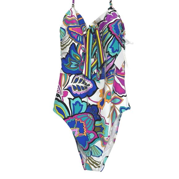 Trina Turk Multicolor Floral One Piece Swimsuit - Picture 4 of 10